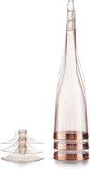 Rose Gold Plastic Champagne Flutes Disposable - Rose Gold Glitter with a Rose Gold Rim - [1 Box of 36 ] 6.5 Oz - Elegant Stylish Mimosa Glasses Perfect for Weddings Bachelorette Party, Catered Events